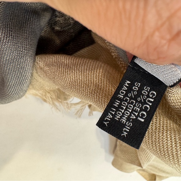 Authen Gucci oversized scarf - Picture 12 of 13